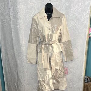 NWT Avec Les Filles Vegan Leather Coat